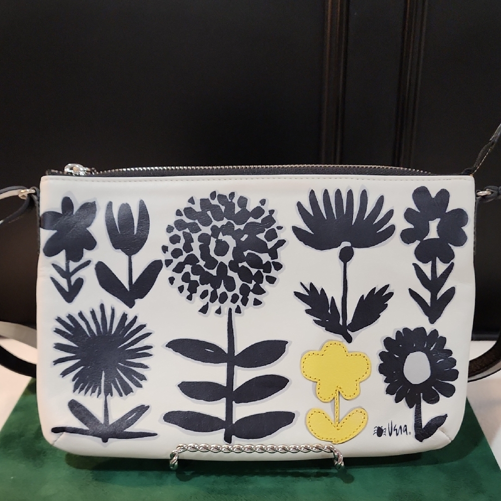 NEW BRIGHTON Vera Secret Garden Leather Pouch Handbag MSRP: $155